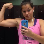 Teen muscle girl Fitness girl Darian